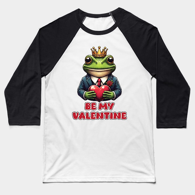 Frog Prince 66 Baseball T-Shirt by Houerd